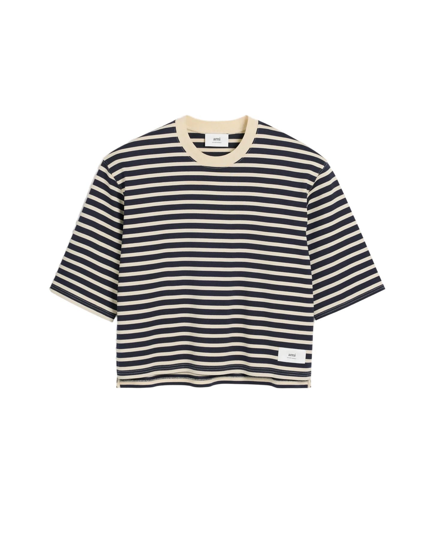 Recycled Cotton Loose Striped T-Shirt