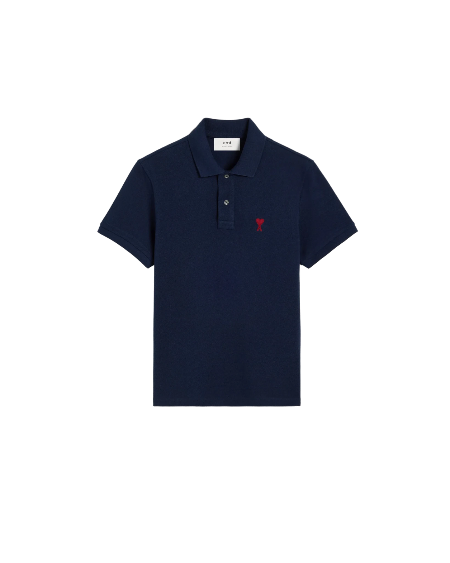 Navy Cotton de Coeur Polo Shirt
