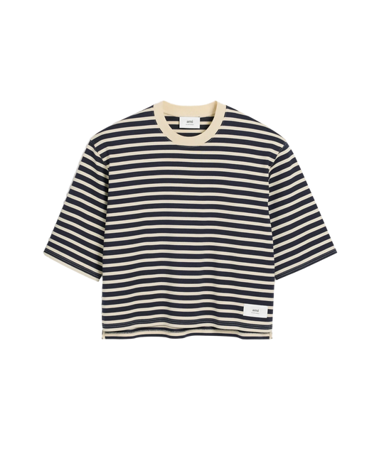Recycled Cotton Loose Striped T-Shirt